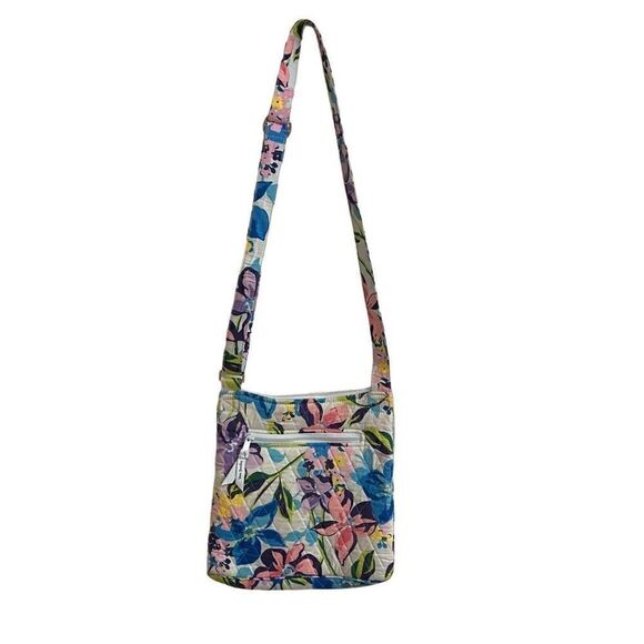 Vera Bradley Marian Floral Hipster Crossbody Blue - Picture 2 of 6